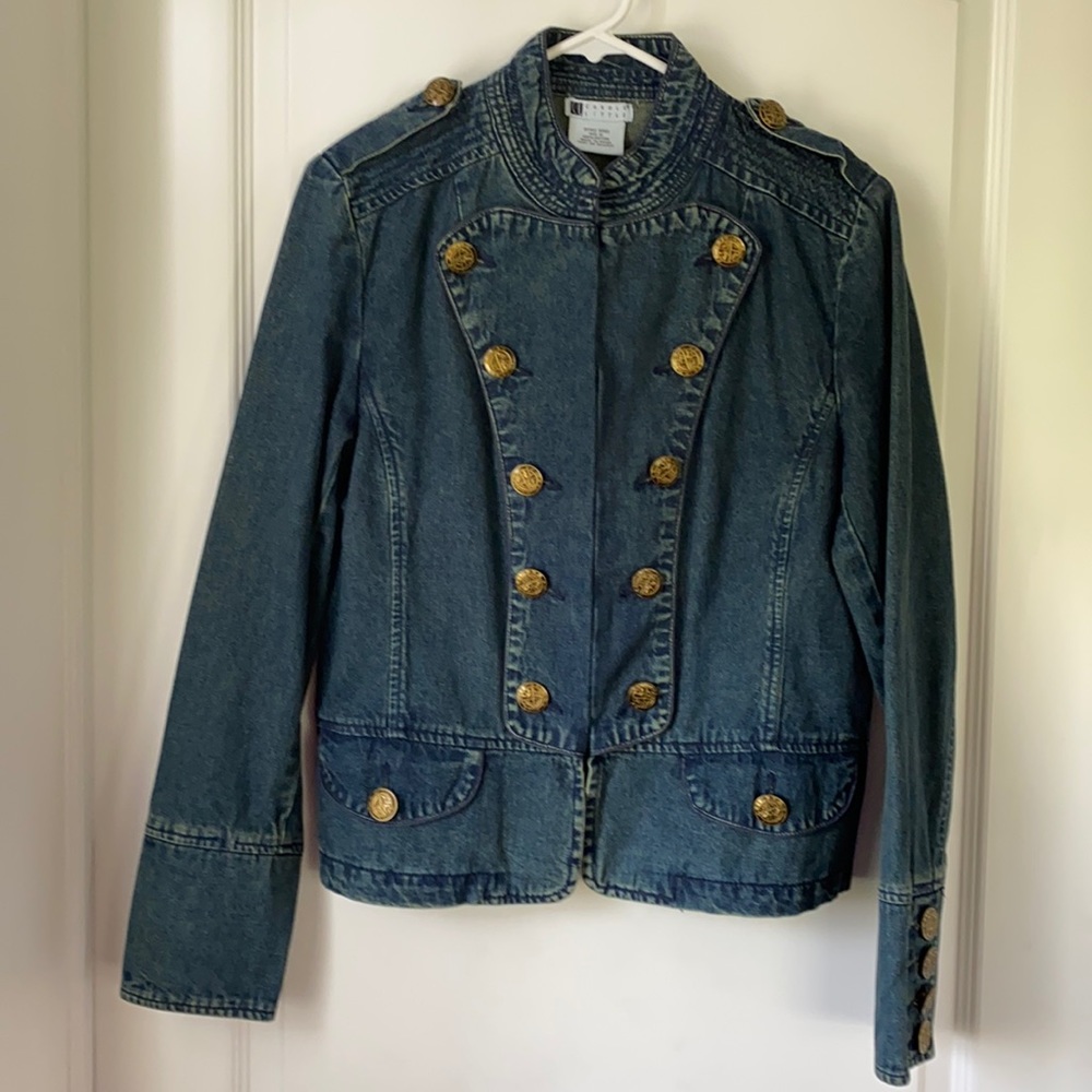 Carole Little Jean Double Breasted Jacket